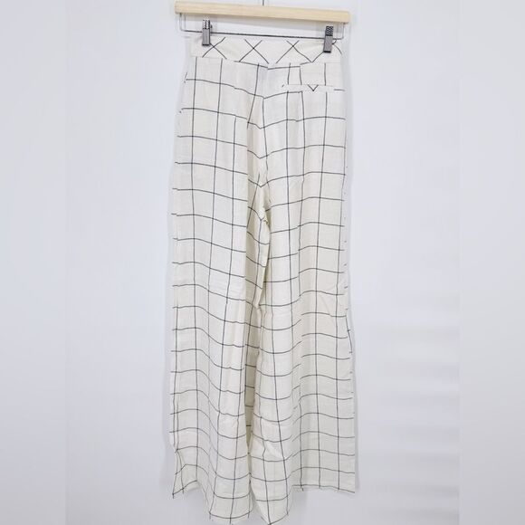 Revolve x Rumer The Label Quinn Pant Ivory‎ Plaid Size XS - Picture 6 of 12